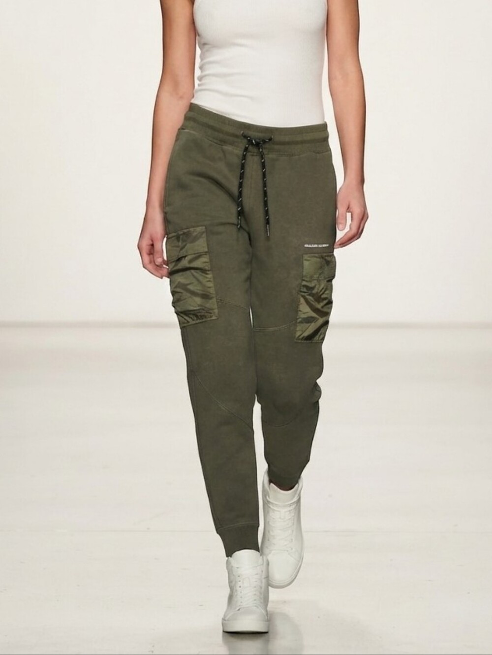 Hollister Olive Cargo Joggers Sweatpants Small